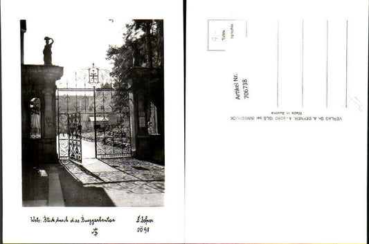 706738 Photo art Dr. Defner OÖ 98 Wels Burggartentor Gitter