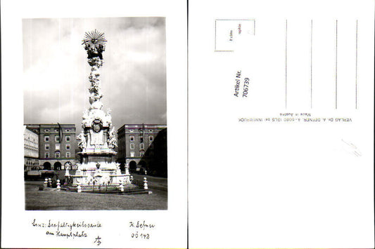 706739 Photo art Dr. Defner Upper Austria 142 Linz on the Danube Main Square Trinity Column