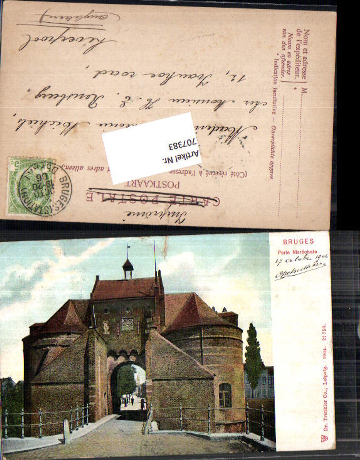 707383 Bruges Brügge Brugge porte Marechale pub Dr. Trenkler & Co. 27758