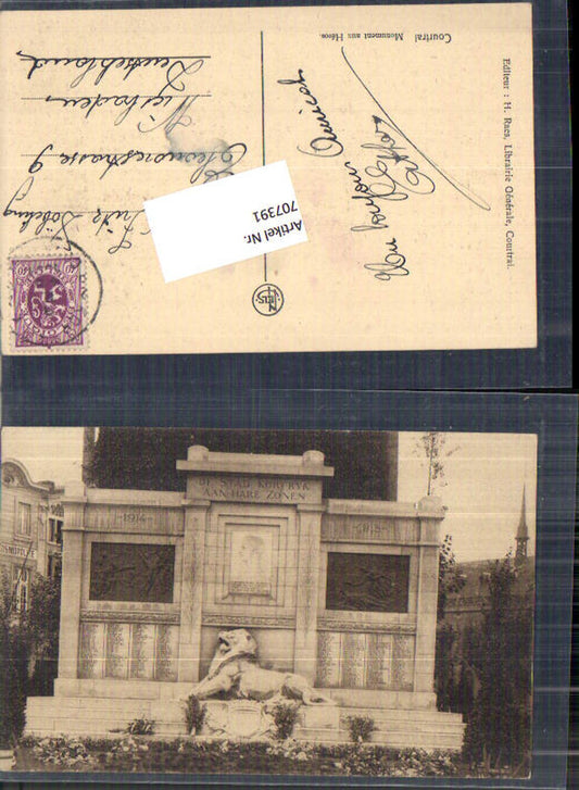 707391 Courtrai Monument aux Heros