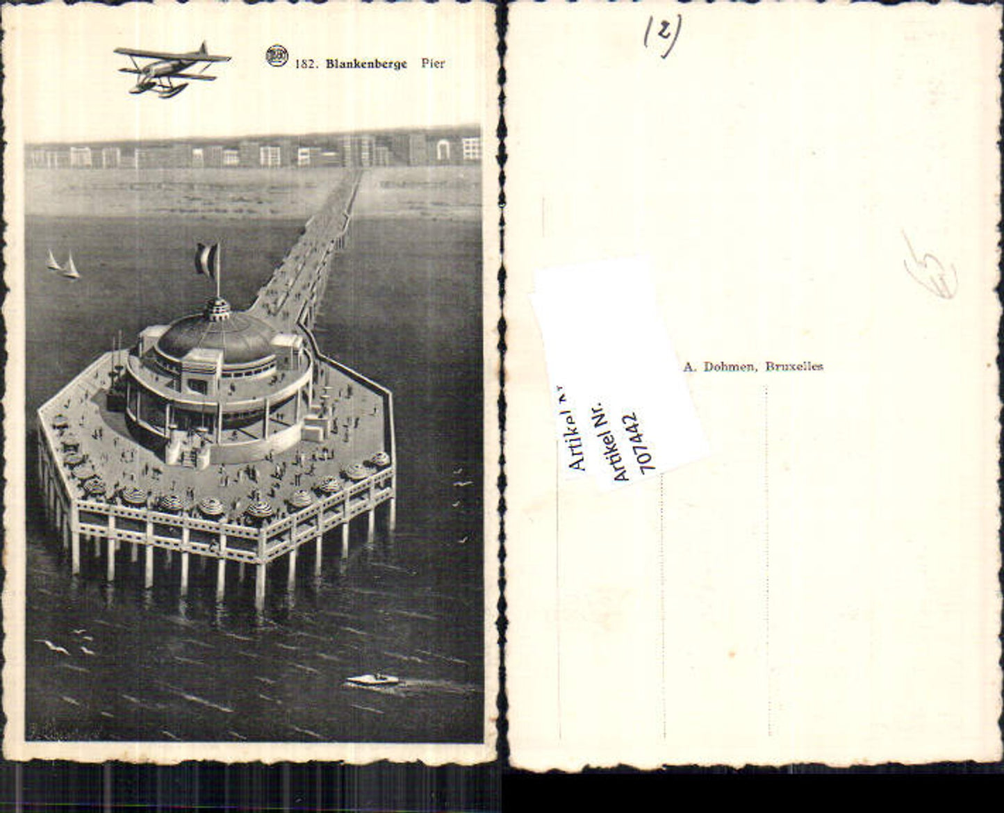 707442 Blankenberge Flugzeug Fotomontage