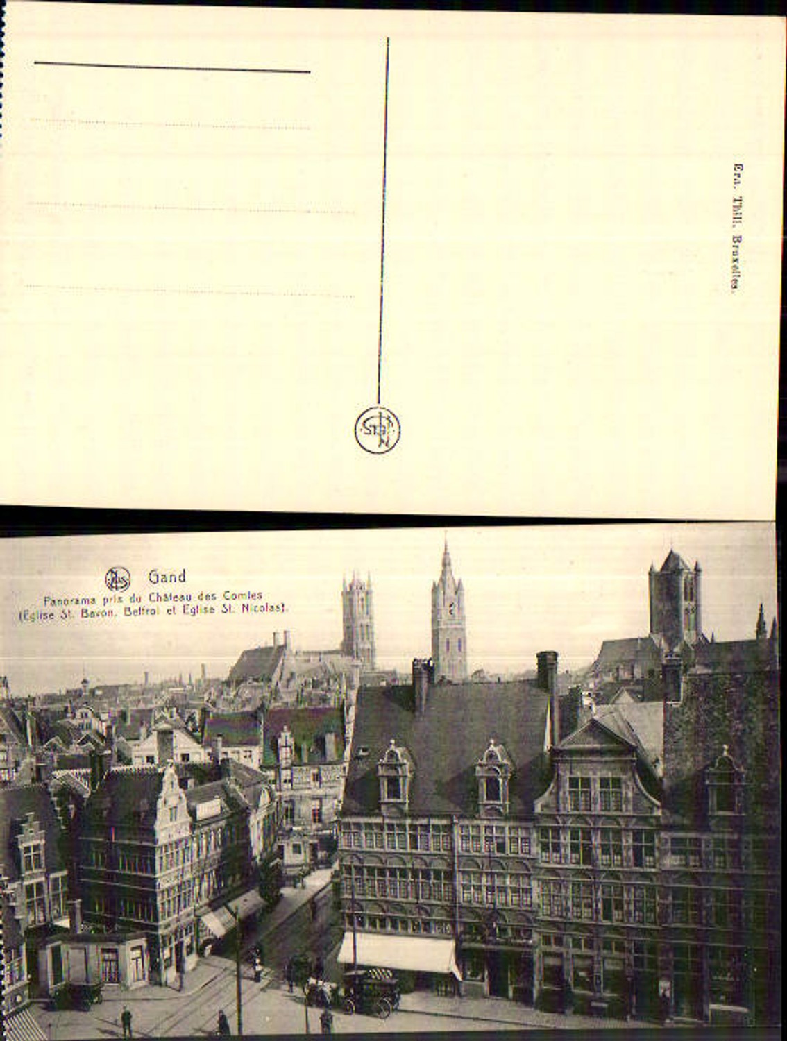707482 Belgium Gand Gent Chateau Comtes Eglise St. Nicolas