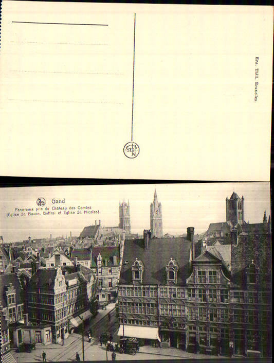 707482 Belgium Gand Gent Chateau Comtes Eglise St. Nicolas