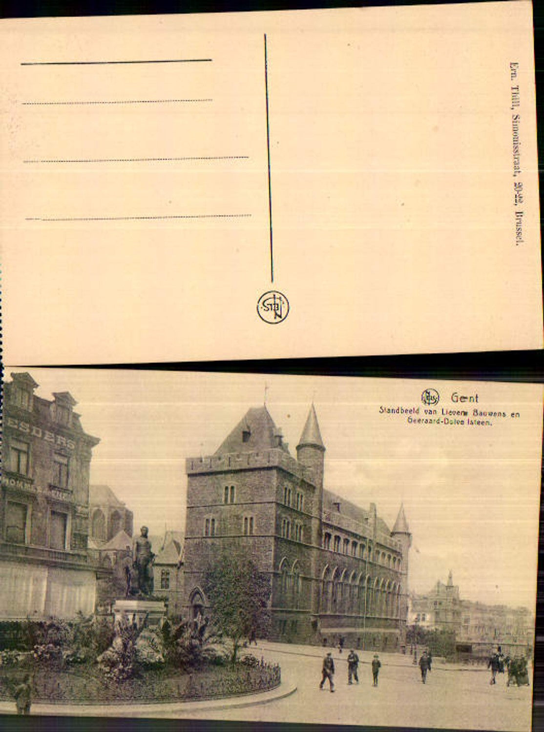 707487 Belgium Gand Gent Standbeeld Lieven Bauwens