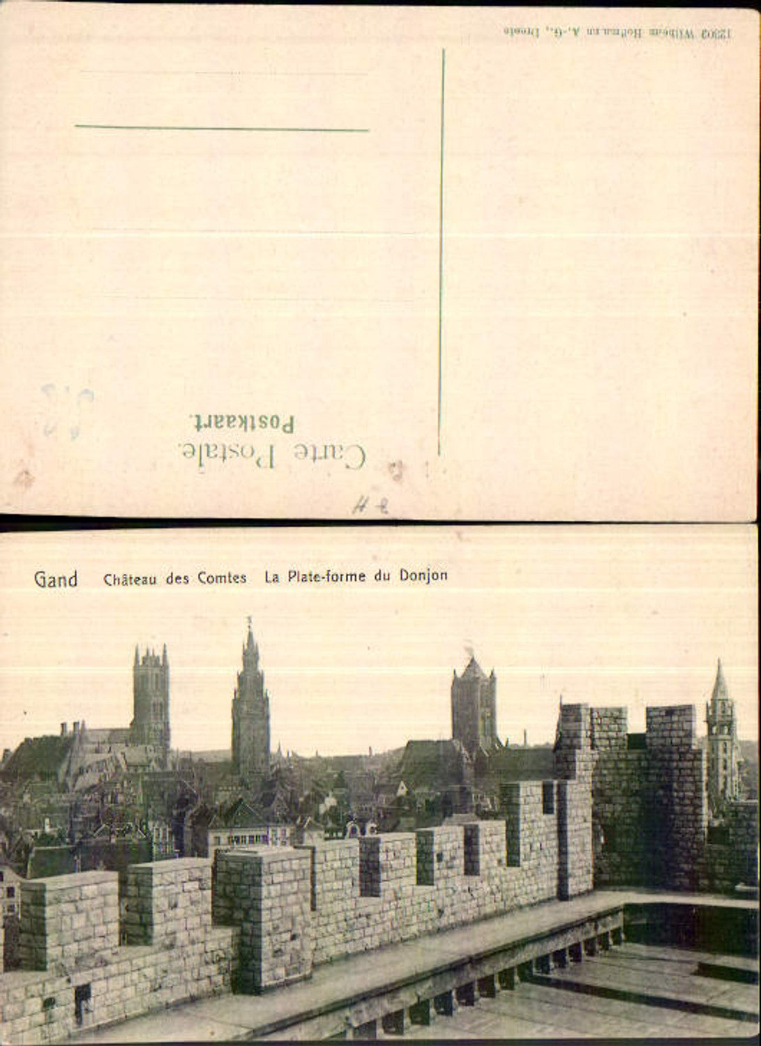 707495 Belgium Gand Gent Chateau Comtes Donjon