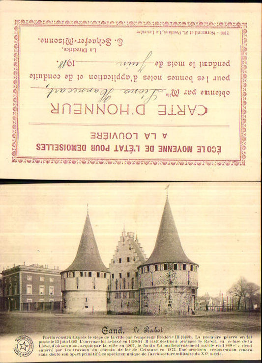 707496 Belgium Gand Gent Le Rabot Geschäftspostkarte La Louviere
