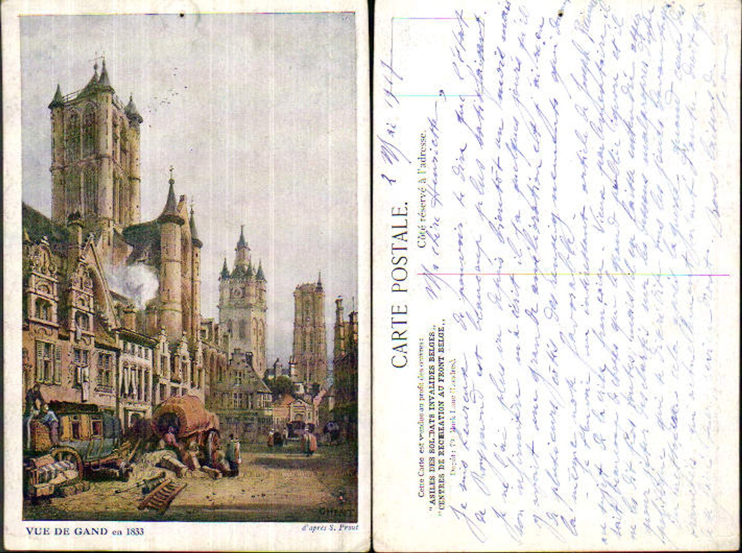 707513 Künstler AK S. Prout  Belgium Gand Gent