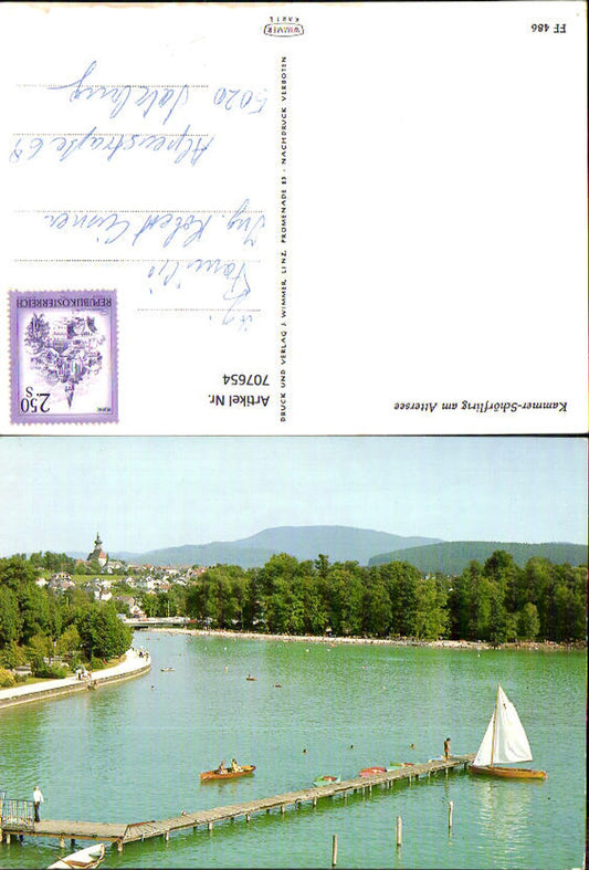 707654 Kammer Schörfling am Attersee View with sailboat