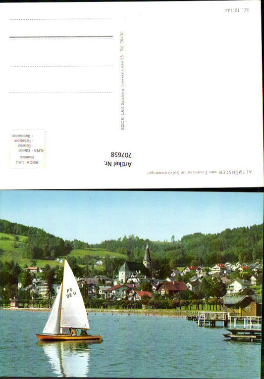 707658 Altmünster on Lake Traunsee, Salzkammergut, sailboat