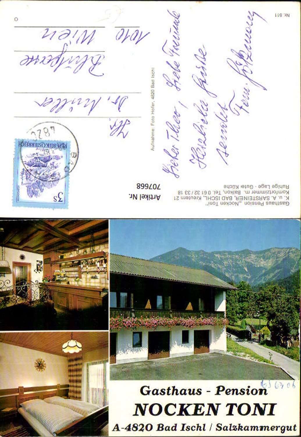 707668 Bad Ischl Salzkammergut Gasthaus Pension Nocken Toni