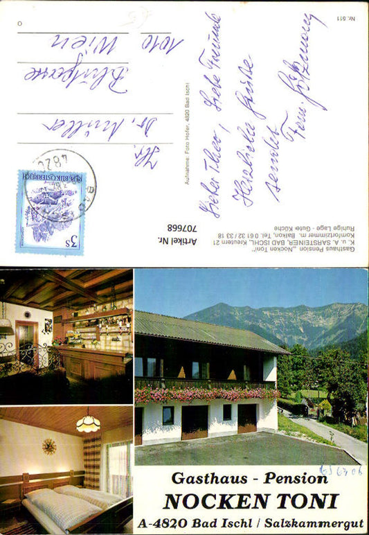 707668 Bad Ischl Salzkammergut Gasthaus Pension Nocken Toni