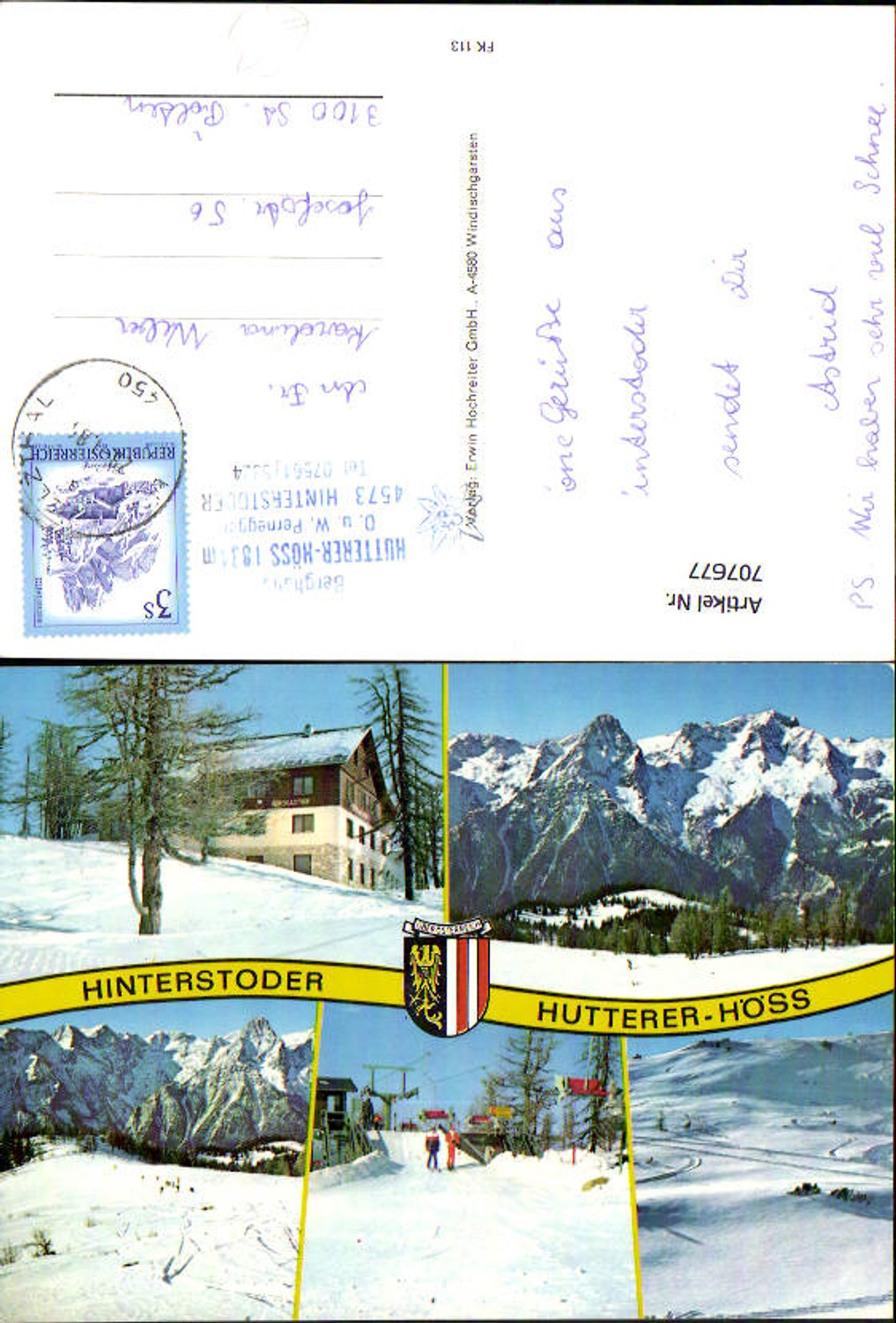 707677 Multi-image AK Hinterstoder Hutterer Höss Winter Sports