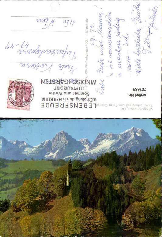 707689 Windischgarsten Kalvarienberg mit dem Toten Gebirge