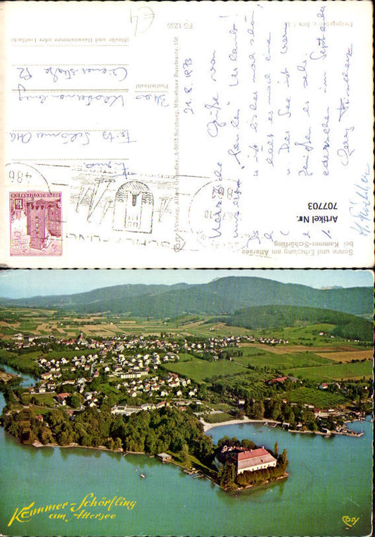 707703 Aerial photograph of Kammer Schörfling am Attersee