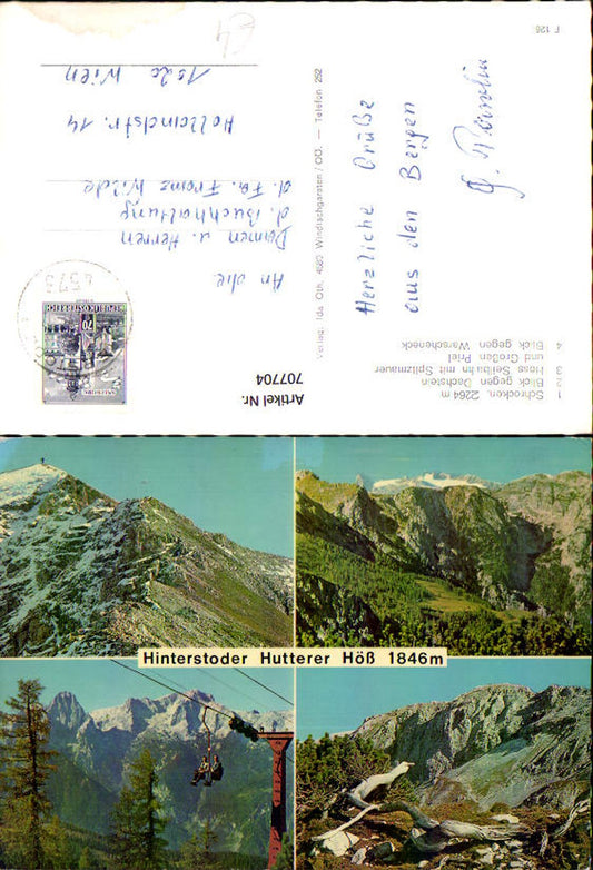707704 Multi-image AK Hinterstoder Hutterer Höss chairlift summit cross