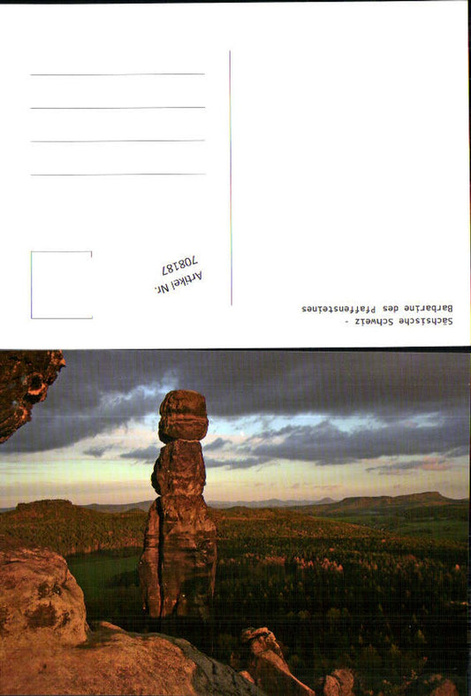 708187 Sächsische Schweiz Pfaffenstein Barbarine Königstein