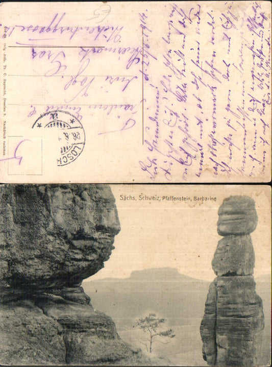 708193 Sächsische Schweiz Pfaffenstein Barbarine Königstein