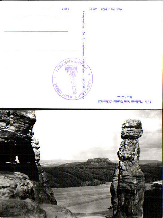 708195 Sächsische Schweiz Pfaffenstein Barbarine Königstein