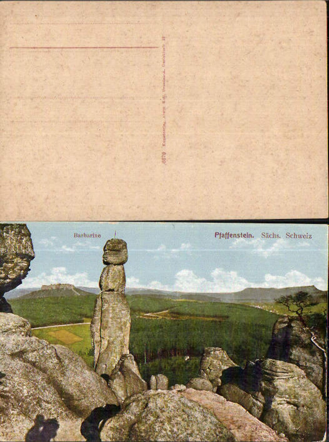 708198 Sächsische Schweiz Pfaffenstein Barbarine Königstein