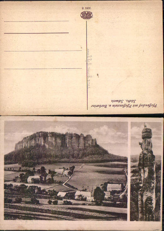708200 Sächsische Schweiz Pfaffenstein Barbarine Königstein