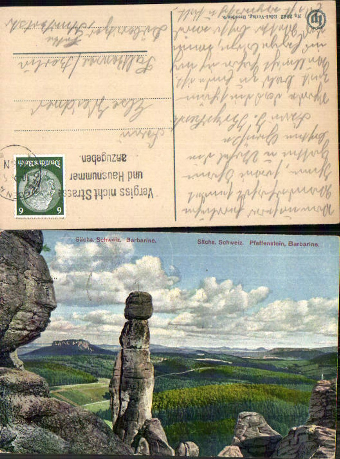708202 Sächsische Schweiz Pfaffenstein Barbarine Königstein