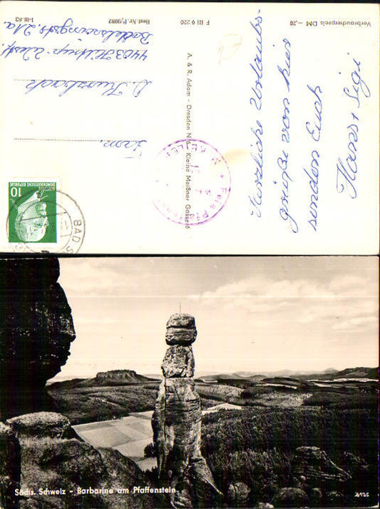 708203 Sächsische Schweiz Pfaffenstein Barbarine Königstein