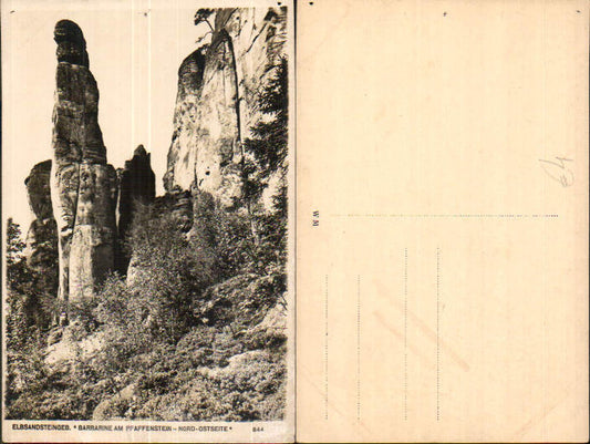 708204 Sächsische Schweiz Pfaffenstein Barbarine Königstein