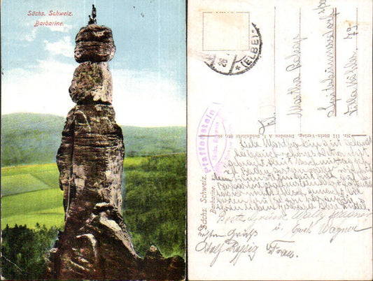 Sächs. Schweiz Pfaffenstein Barbarine Königstein gel Spitzkunnersdorf Leutersdorf