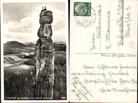 708222 Sächsische Schweiz Pfaffenstein Barbarine Königstein