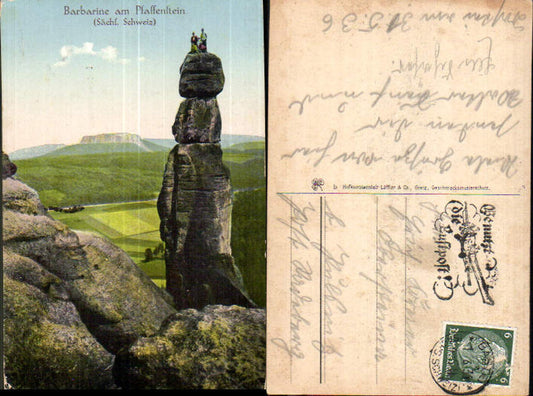 708223 Sächsische Schweiz Pfaffenstein Barbarine Königstein