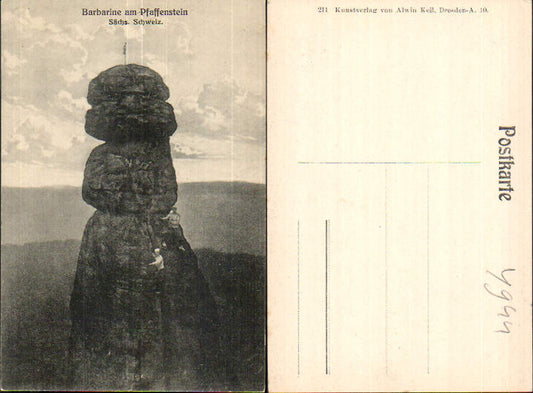 708226 Sächsische Schweiz Pfaffenstein Barbarine Königstein
