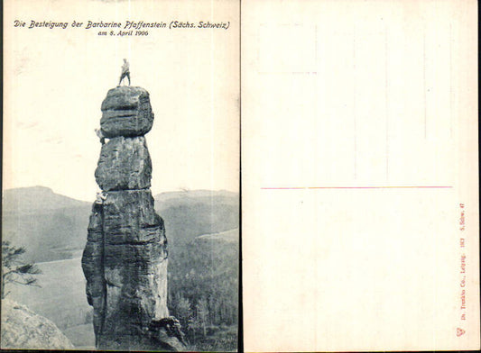 Sächsische Schweiz Pfaffenstein Barbarine Königstein pub Trenkler & Co. S.Schw. 47