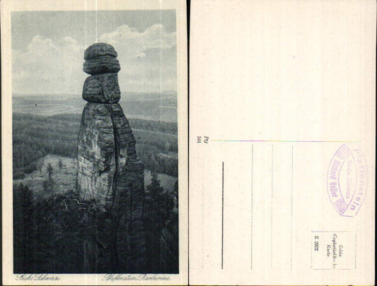 708230 Sächsische Schweiz Pfaffenstein Barbarine Königstein