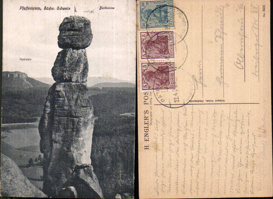 708234 Sächsische Schweiz Pfaffenstein Barbarine Königstein