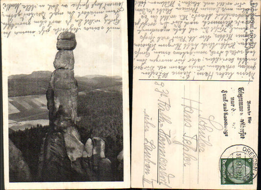 708239 Sächsische Schweiz Pfaffenstein Barbarine Königstein