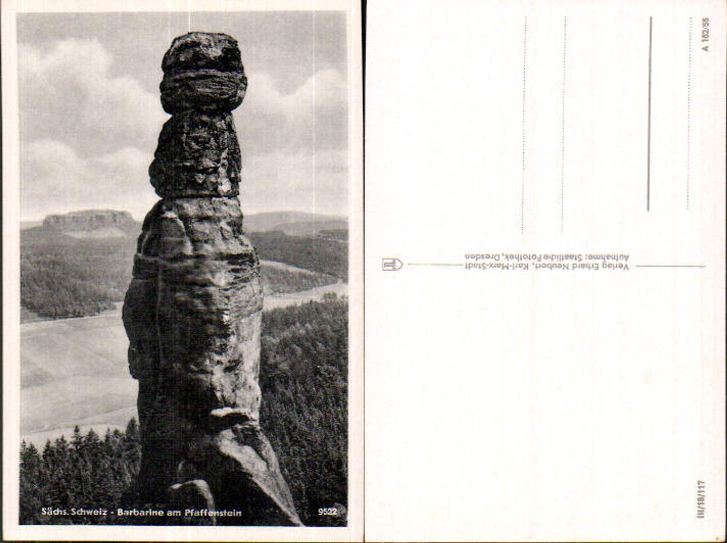 708240 Sächsische Schweiz Pfaffenstein Barbarine Königstein