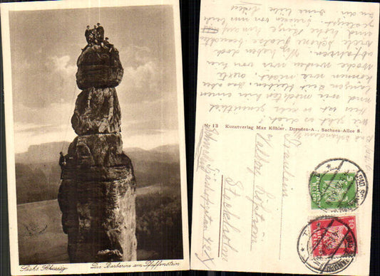 708242 Sächsische Schweiz Pfaffenstein Barbarine Königstein