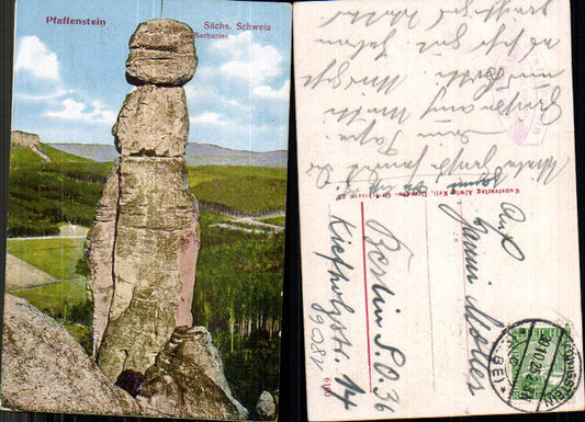 708257 Sächsische Schweiz Pfaffenstein Barbarine Königstein