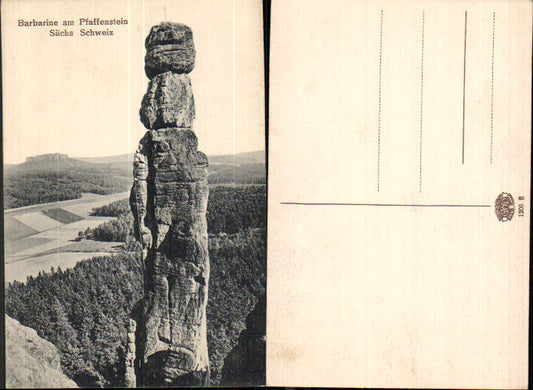 708259 Sächsische Schweiz Pfaffenstein Barbarine Königstein