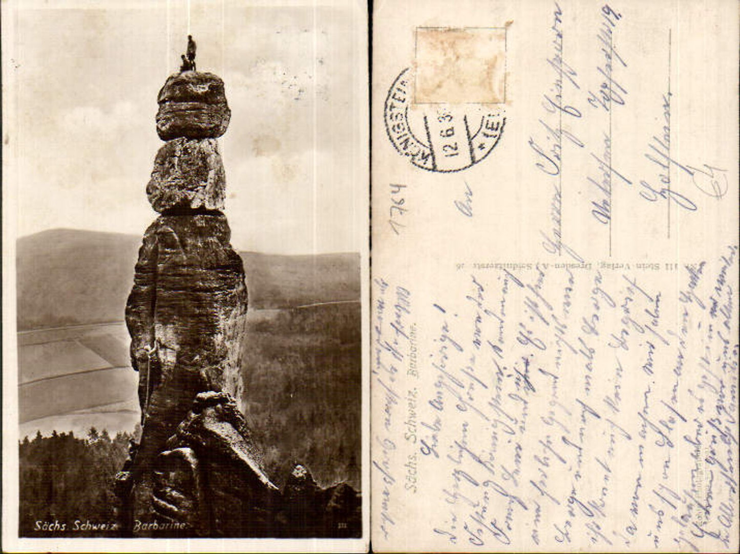 708269 Sächsische Schweiz Pfaffenstein Barbarine Königstein