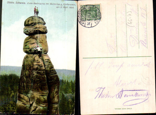 708270 Sächsische Schweiz Pfaffenstein Barbarine Königstein