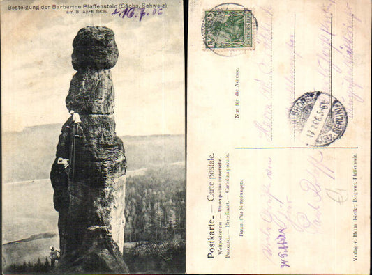 708271 Sächsische Schweiz Pfaffenstein Barbarine Königstein
