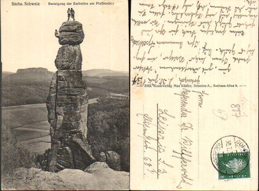 708275 Sächsische Schweiz Pfaffenstein Barbarine Königstein