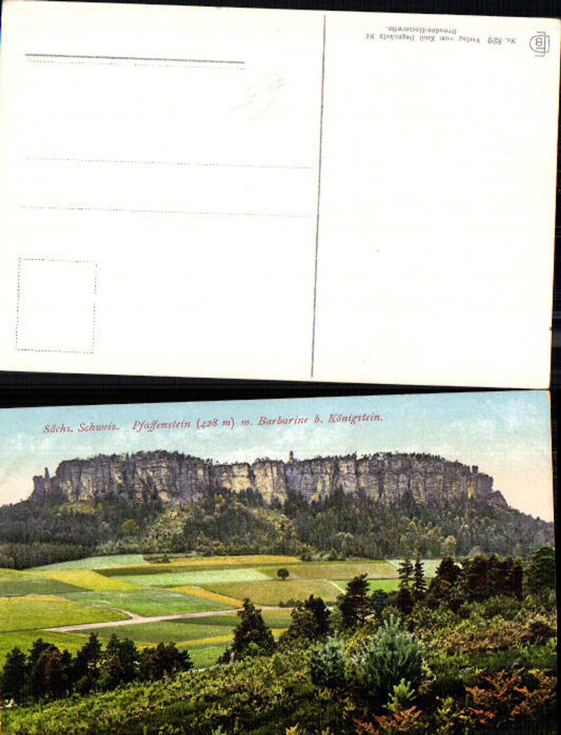 708278 Sächsische Schweiz Pfaffenstein Barbarine Königstein
