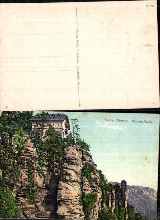 708317 Sächsische Schweiz Rathen Königstein Brand Hotel