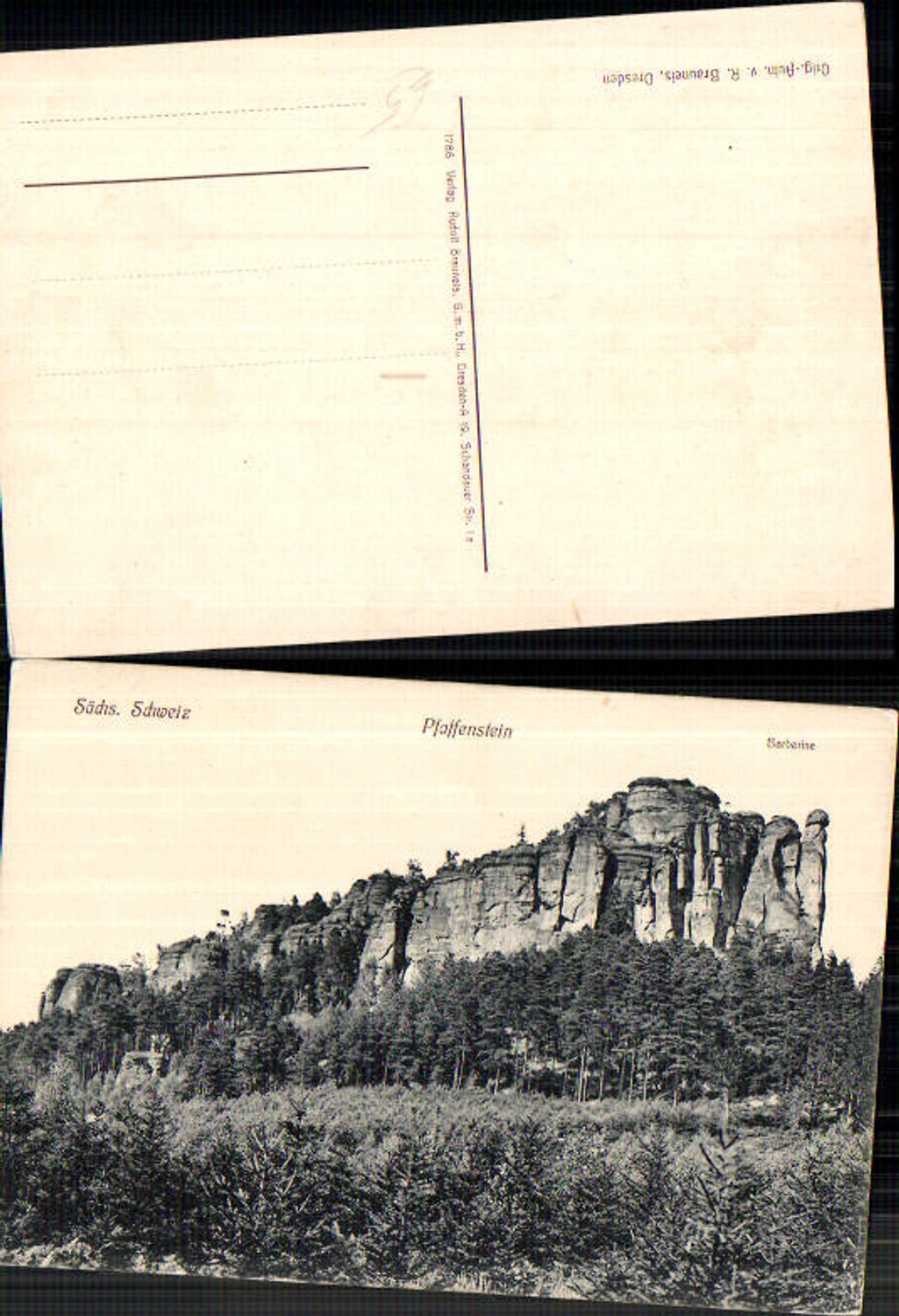 708318 Sächsische Schweiz Rathen Königstein Pfaffenstein Barbarine