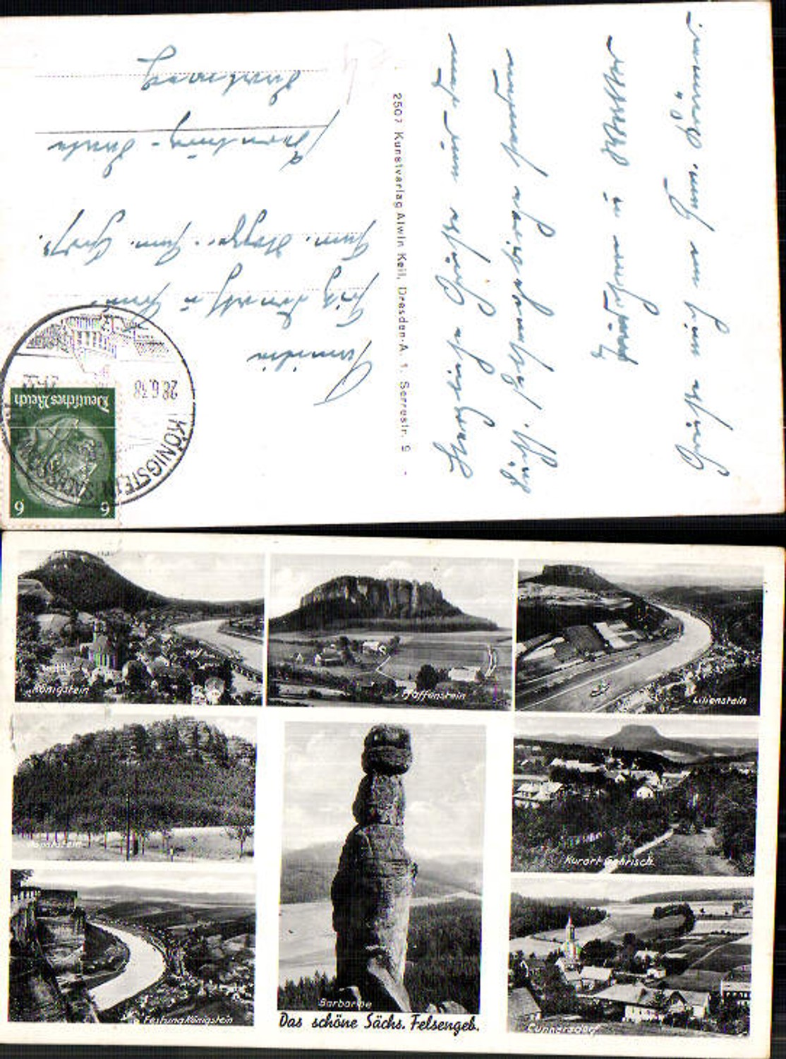 708344 Sächsische Schweiz Rathen Königstein Barbarine Cunnersdorf Gohrisch
