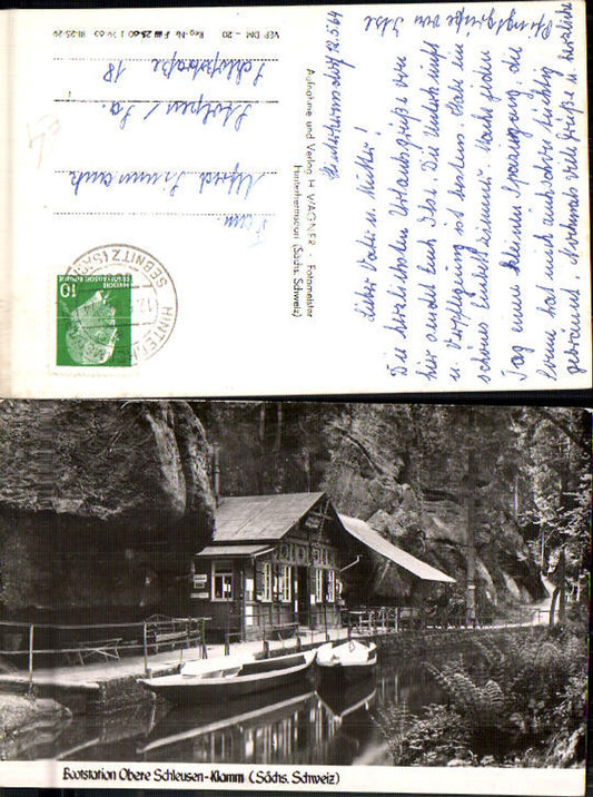 708347 Sächsische Schweiz Rathen Königstein Bootstation Obere Schleuse