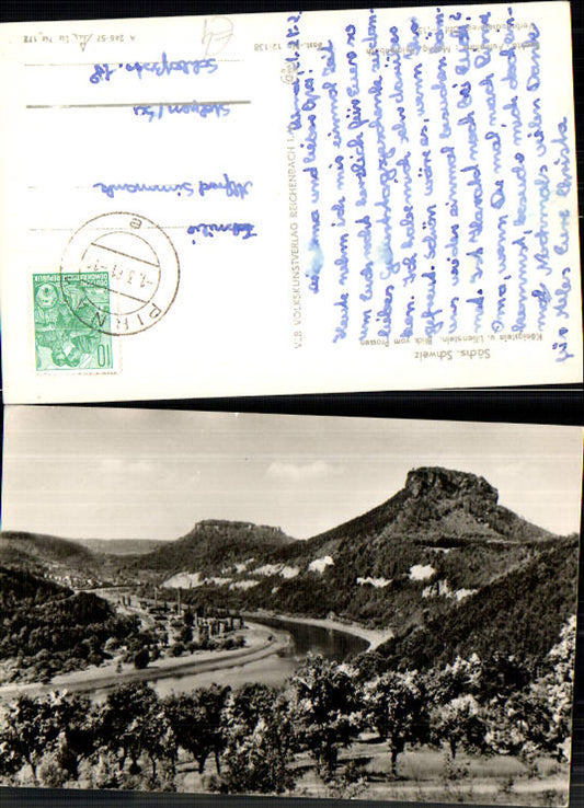 708354 Sächsische Schweiz Rathen Königstein Lilienstein