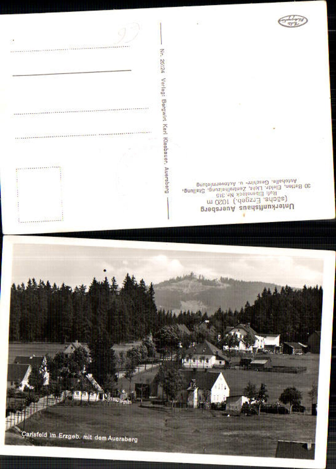 708364 Auersberg Erzgebirge Eibenstock Carlsfeld